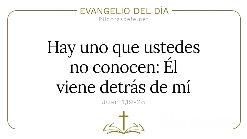 Evangelio del dia Hay uno que viene detras de mi Juan    Cita Biblica   webp