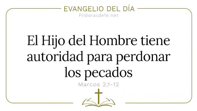 Evangelio del dia Hijo de hombre tiene autoridad para perdonar pecados Marcos    Cita Biblica   