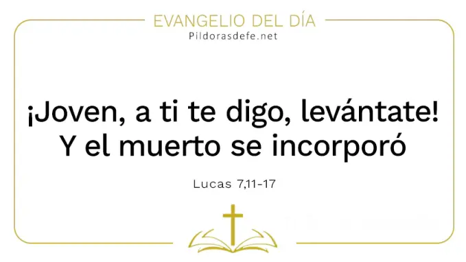 Evangelio del dia Joven a ti te digo levantate Lucas    Cita Biblica   