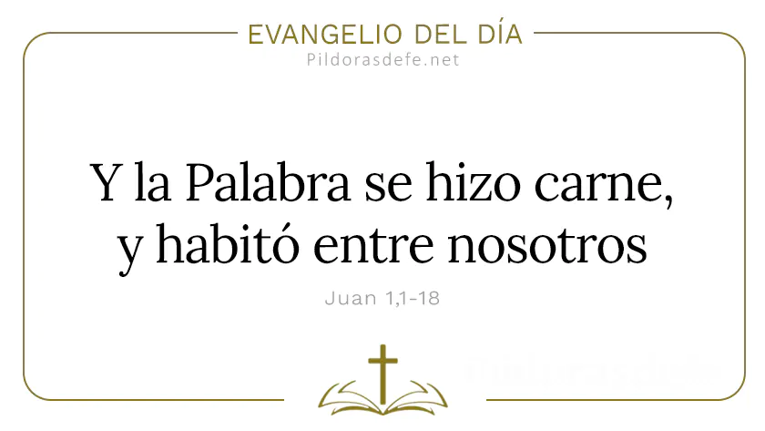 Evangelio del dia La Palabra se hizo Carne Juan    Cita Biblica   webp