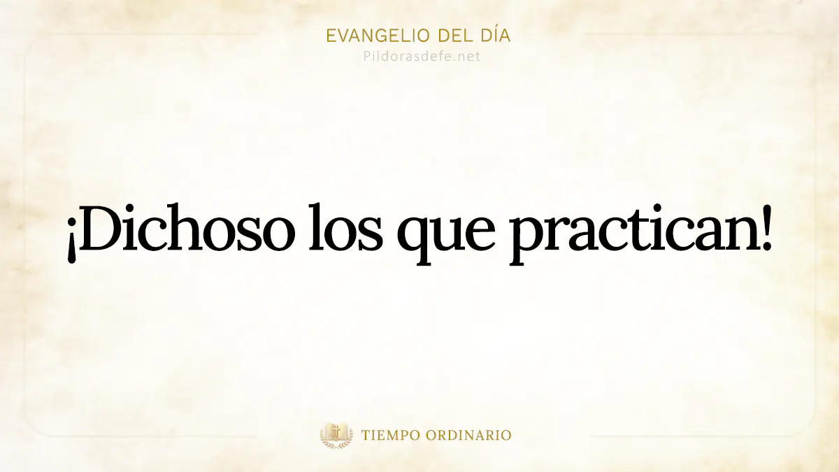 Evangelio del dia Lucas    Bienaventurados escuchan practican la Palabra webp