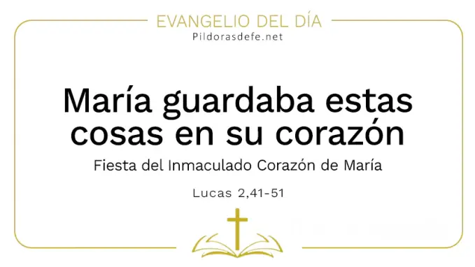 Evangelio del dia Maria guardaba todo en su corazon Lucas    Cita Biblica   