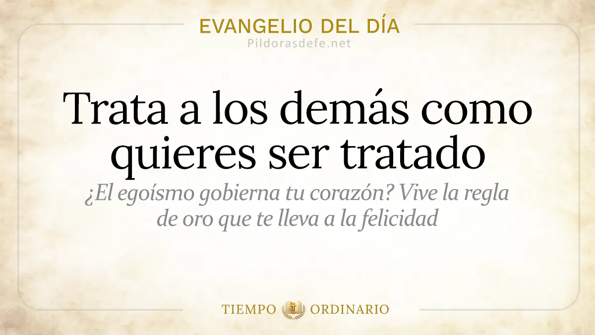 Evangelio del dia Martes trata a los demas como quieres ser tratado  jun webp