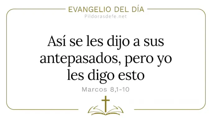 Evangelio del dia Mateo    Asi se les dijo a sus antepasados  feb 
