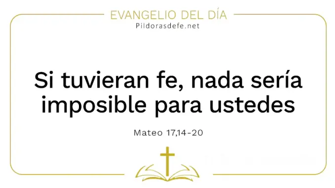 Evangelio del dia Nada seria imposible Mateo    Cita Biblica   