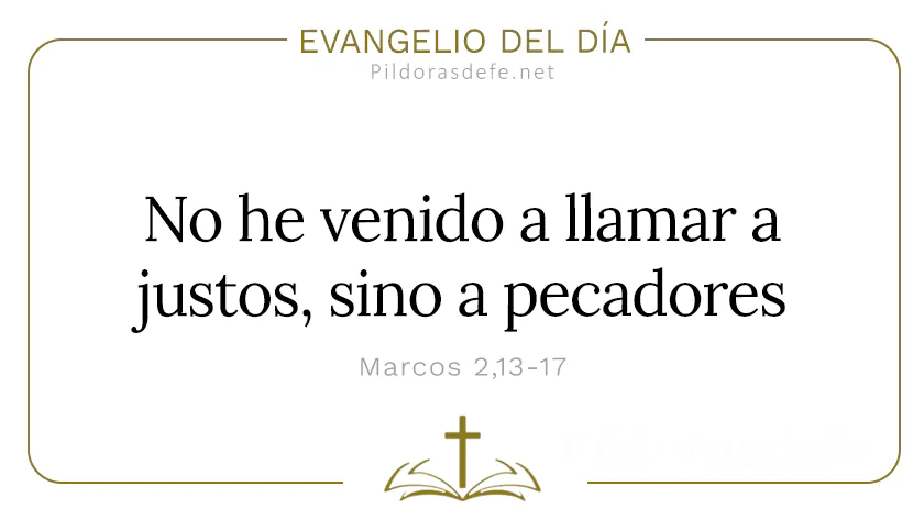 Evangelio del dia No he venido a llamar a los justos Marcos    Cita Biblica   webp