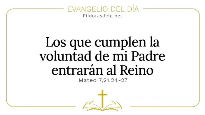 Evangelio del dia Quien cumple voluntad del Padre Mateo     Cita Biblica   