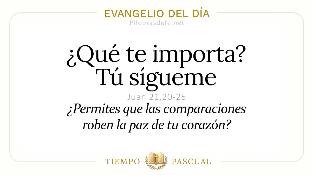 Evangelio del dia Sabado Juan    Que te importa tu sigueme  may webp