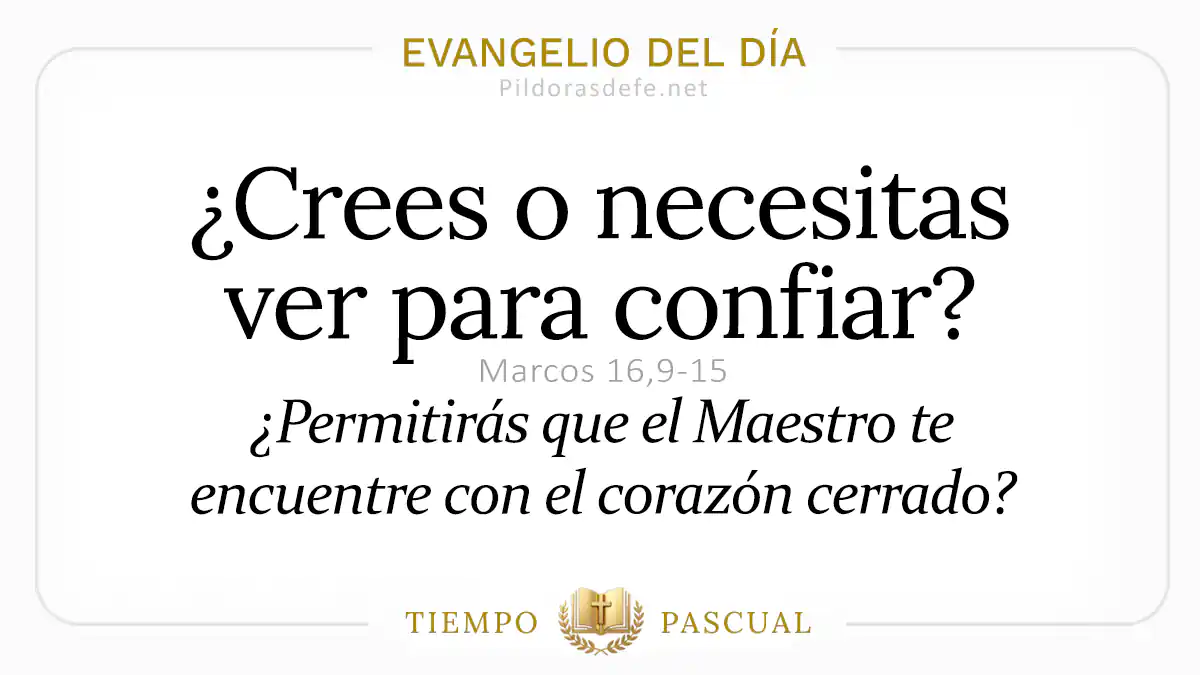 Evangelio del dia Sabado Marcos    Crees o necesitas ver  Abril webp