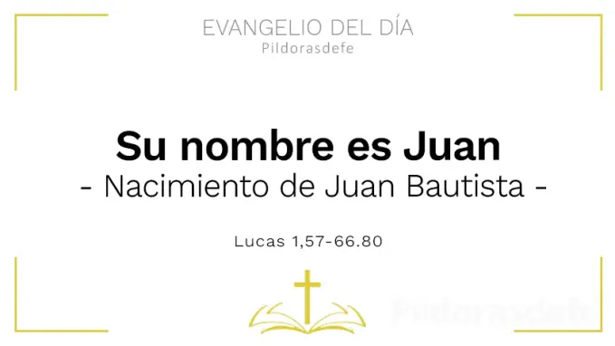 Evangelio del dia Su nombre es Juan Lucas     Cita Biblica   