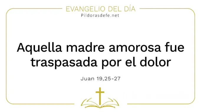 Evangelio del dia Virgen de los Dolores Juan    Cita Biblica   