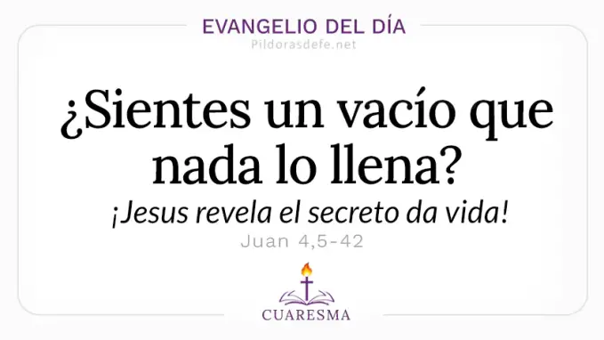 Evangelio del dia domingo Juan    El agua que yo dare sera vida  Mar 