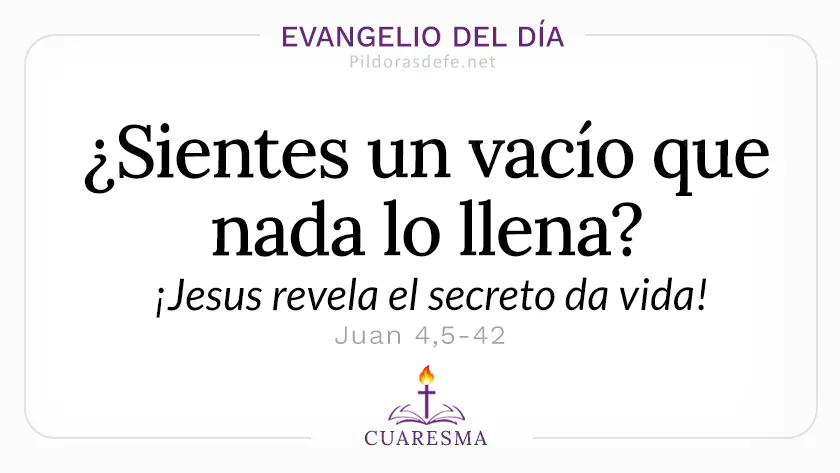 Evangelio del dia domingo Juan    El agua que yo dare sera vida  Mar webp