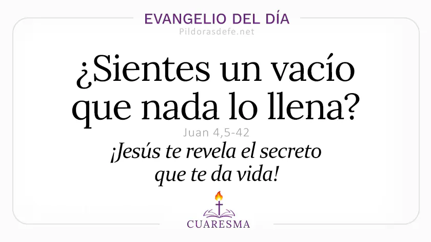 Evangelio del dia domingo Juan El agua que yo dare sera vida nueva Mar webp
