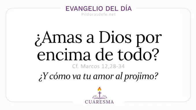 Evangelio del dia viernes Marcos    Amas a Dios y al projimo mandamiento  Mar 