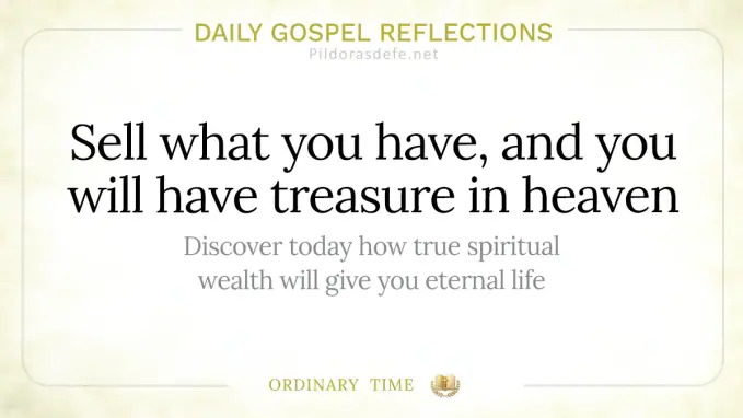 Gospel for today Daily Reading Matthew    Rich young man