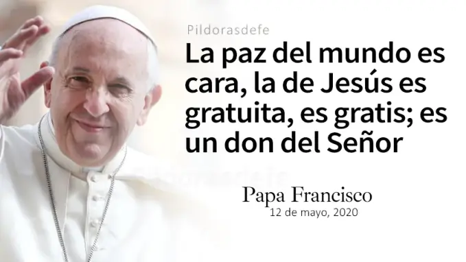 La oaz dejo paz les doy Papa Francisco Juan   a Cita Biblica   