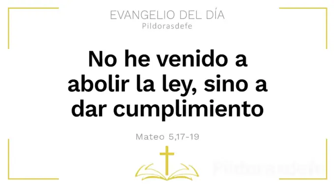 No he venido a abolir la ley Mateo    Cita Biblica   