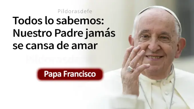 Nuestro Padre no se cansa de amar Papa Francisco Juan    Cita Biblica   