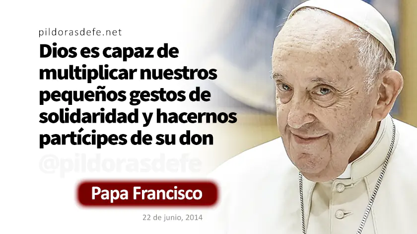 Pronuncio una bendicion dio los panes Evangelio de hoy Mateo Cita Biblica webp
