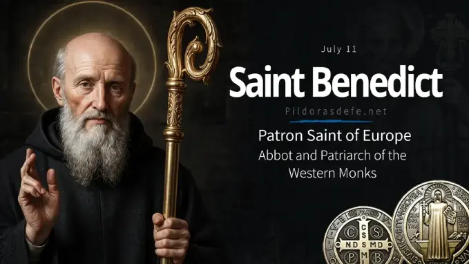 Saint Benedict Nursia patron saint europe miraculous medal