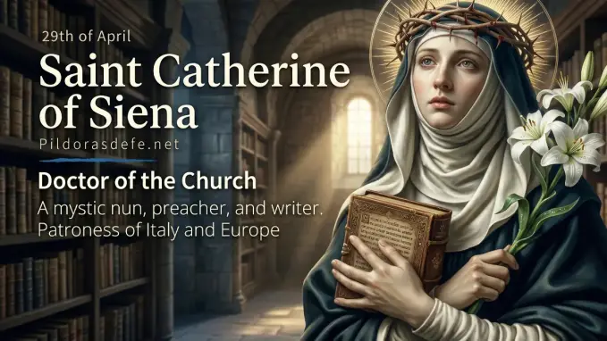 Saint Catherine of Siena Doctor Church mystic fire story
