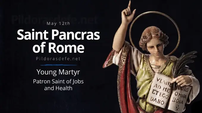 Saint Pancras patron saint jobs health young martyr rome