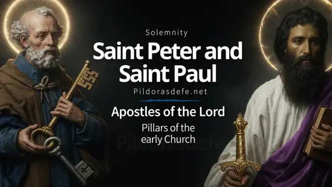 Saints Peter Paul Apostles pillars church