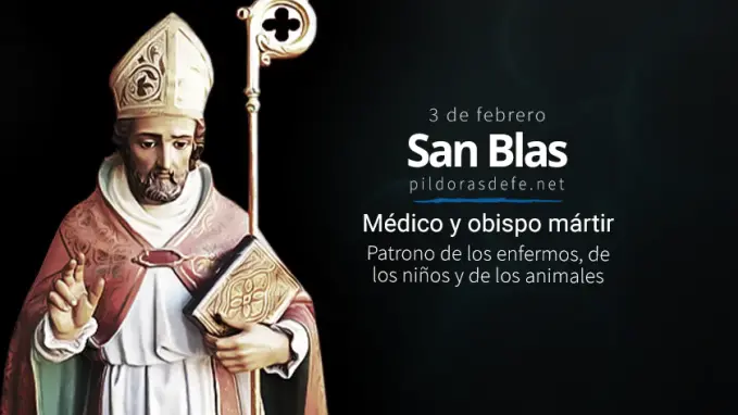 San Blas de Sebaste Obispo Protector de los enfermos ninos animales