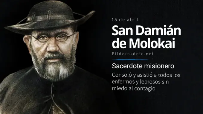 San Damian de Molokai sacerdote misionero Ayudo a leprosos