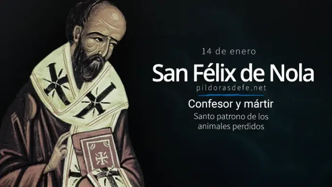 San Felix de Nola Confesor Martir Patrono de los animales perdidos