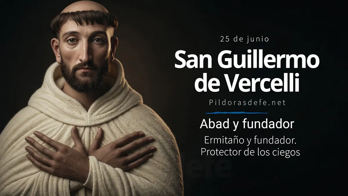 San Guillermo de Vercelli Abad Fundador Santo protector de los ciegoswebp