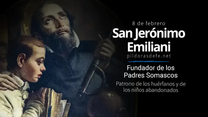 San Jeronimo Emiliani patrono de los huerfanos y ninos abandonados