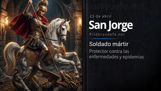 San Jorge protector contra enfermedades plagas pestes