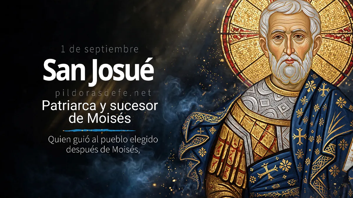 San Josue Patriarca personaje biblico sucesor de Moiseswebp