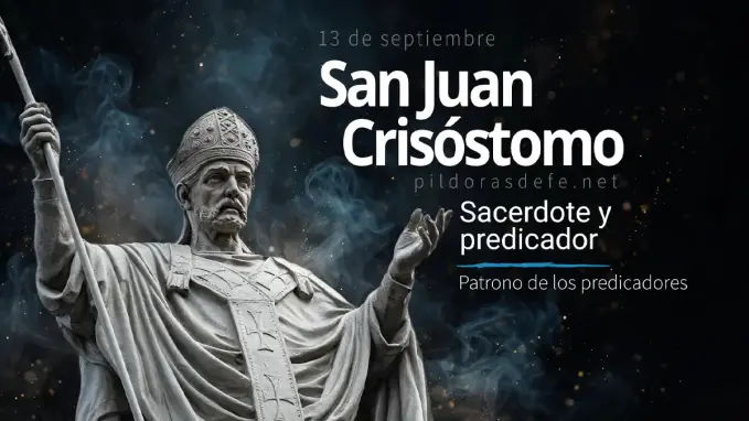San Juan Crisostomo boca de oro patrono de predicadores