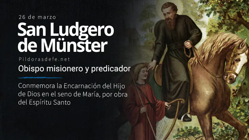 San Ludgero obispo misionero fundador predicadorwebp