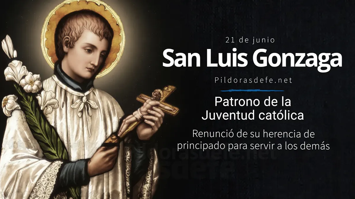 San Luis Gonzaga santo patrono de la juventud catolicawebp