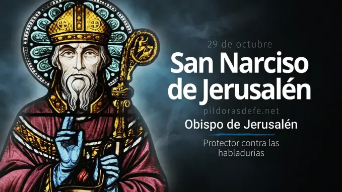 San Narciso de Jerusalen obispo protector contra habladurias