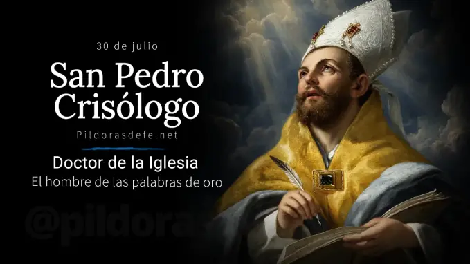 San Pedro Crisologo hombre de palabras de oro