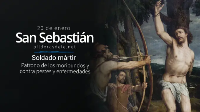 San Sebastian Soldado Martir Patrono de los moribundos contra enfermedades y pestes