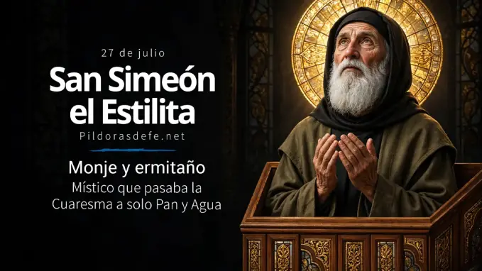 San Simeon el estilita monje ermitano mistico