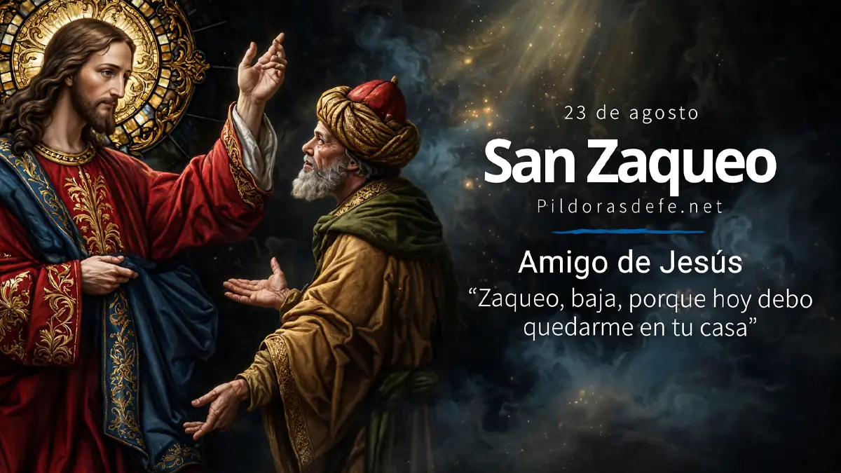 San Zaqueo amigo de Jesus y obispo de Jerusalenwebp