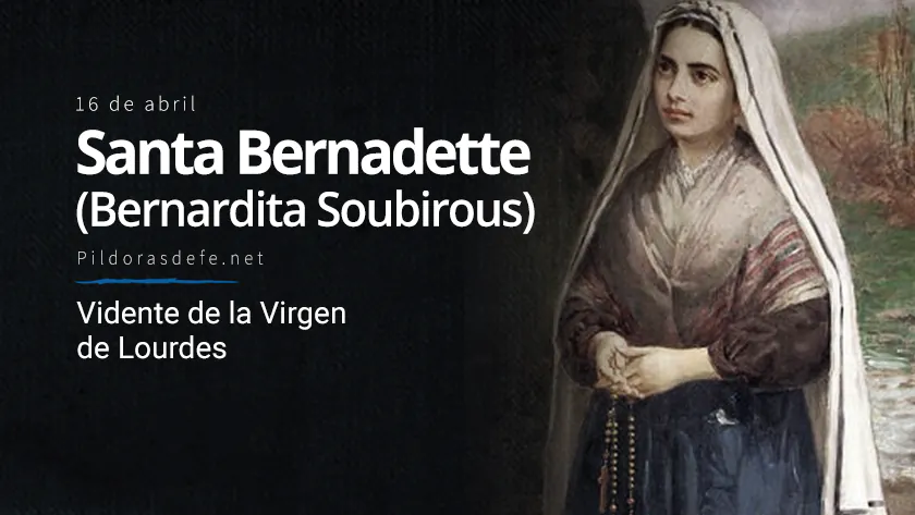 Santa Bernadette Soubirous Bernardita Vidente de la Virgen de Lourdeswebp