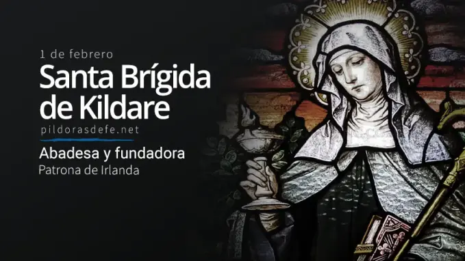 Santa Brigida de Lildare patrona de Irlanda Abadesa