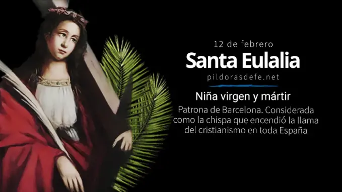 Santa Eulalia Virgen Martir Patrona de Barcelona Espana