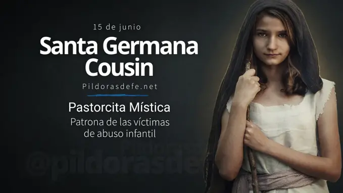 Santa Germana Cousin mistica Patrona de victimas de abuso infantil