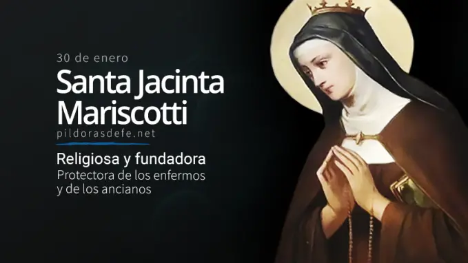Santa Jacinta Mariscotti Religiosa Protectora de los enfermos y ancianos