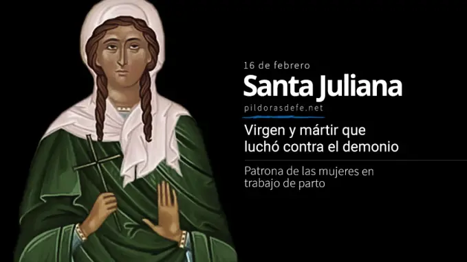 Santa Juliana Martir Patrona de mujeres en trabajo de parto y contra enfermedades