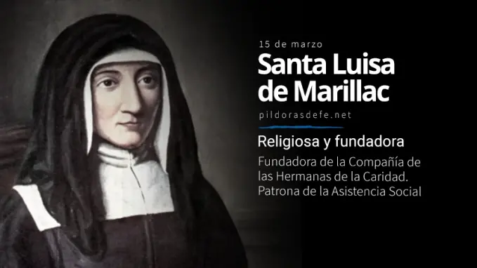 Santa Luisa de Marillac Religiosa fundadora patrona de la asistencia social